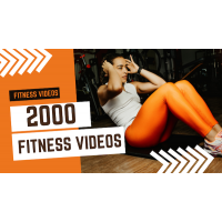 2000 Fitness Videos for Social Media Marketing, Websites..etc