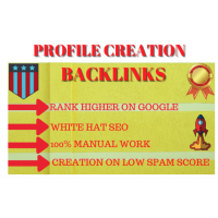 30 HQ profile creation or social profile backlinks