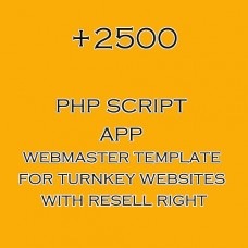 2500+ php script collection for turnkey websites with resell right