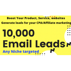 Boost your product with niche targeted 10,000 mail/leads